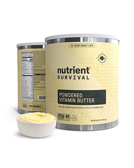 Nutrient Survival Essentials Vitamin Powdered Milk,Vitamin Butter Powder, Powdered Eggs Blend, Freeze Dried Prepper Supplies & Emergency Food Supply, Shelf Stable Up to 25 Years - Image 3